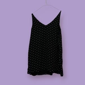 Reitmans Basic Polka Dot V Neck Camisole, Size XXS